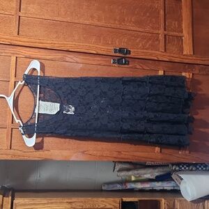 NWT,Intimately Free People Size Xsmall Black Lace Dress